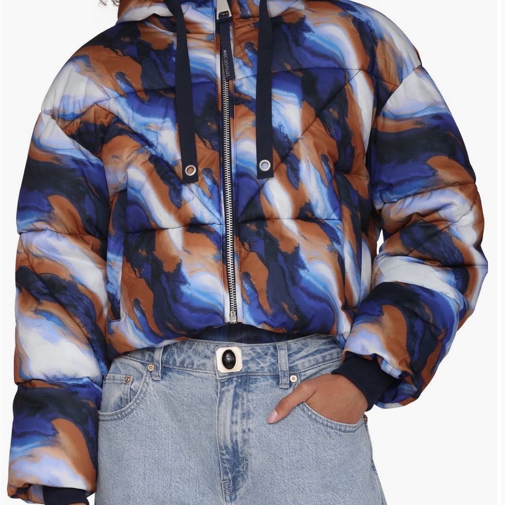 Colorful Abstract Puffer Jacket